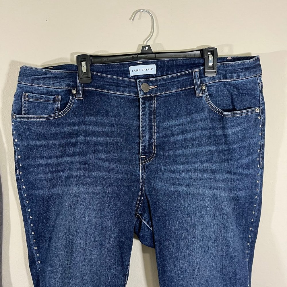 NWOT Lane Bryant Bundle of 2 Jeans Size 18 Light Black Skinny Jeans Cropped Jean - Picture 5 of 15